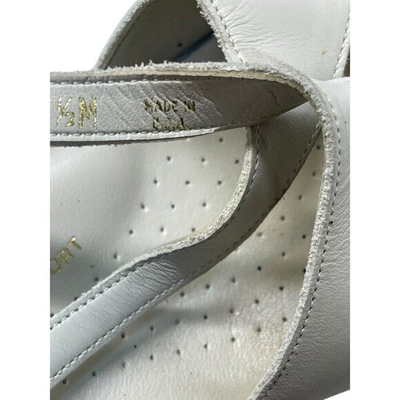 SAS Tripad Comfort Caress Bone Leather Slingback 1.5” Wedge Sandals Size 8.5 N - Picture 4 of 8